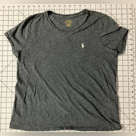 (2) Polo Ralph Lauren Women’s Large Grey Tees - Picture 7 of 10